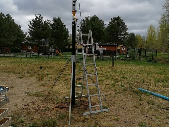 Сваебойный шуруповерт с двигателем Riber