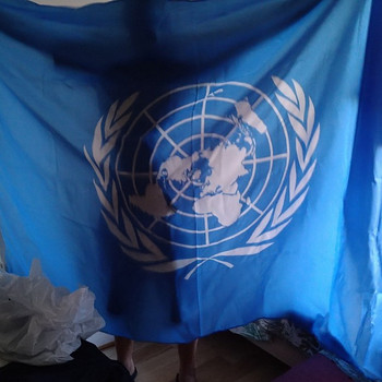 Флаг UN с Либерии