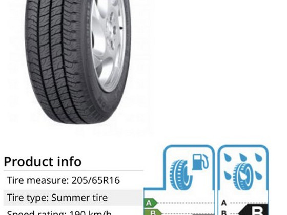 Продам летние шины Goodyear Cargo Marathon, 2 шт.