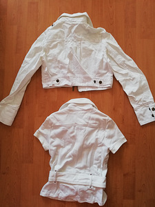 Valge teksatagi/jakk XS/S 34/36 (2 foto / 7)