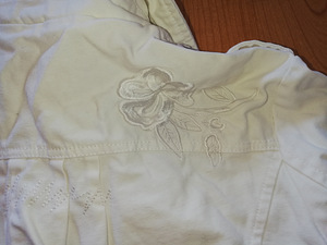 Valge teksatagi/jakk XS/S 34/36 (7 foto / 7)