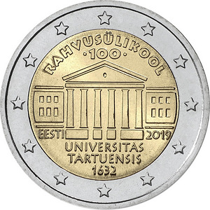 2 евро Universitas Tartuensis (1 фото из 1)