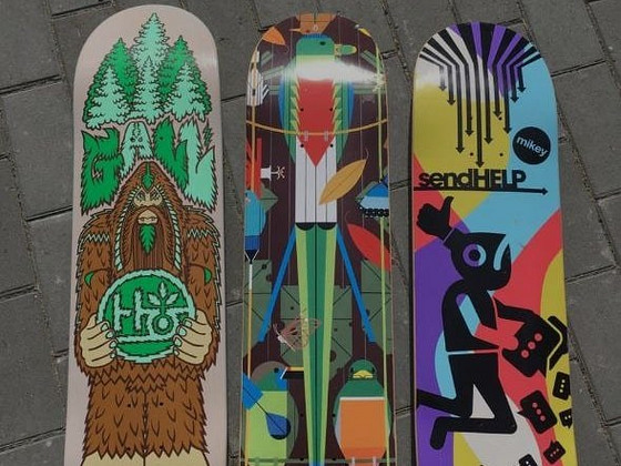 Rula / deck / skateboard ; 3 allesjäänud decki