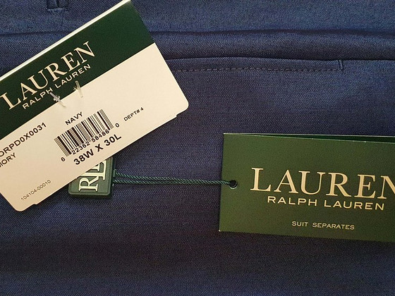 Ralph Lauren sinised viigipüksid. Uued. Suurus 38W x 30L