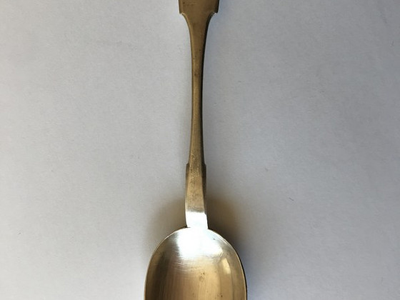 Ложка, серебро 875, 16.5 см, 23г, год 24.XII.1935