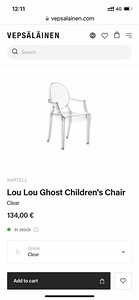 Kartell Lou Lou Ghost laste toolid 2tk (3 foto / 4)