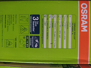 Pirnid Osram Dulux Classic A 20W E27 (3 foto / 4)