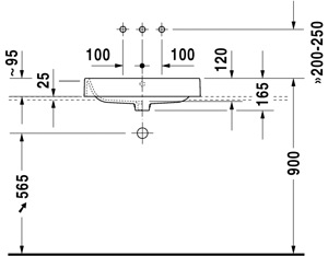 Duravit Happy D.2 раковина (4 фото из 6)