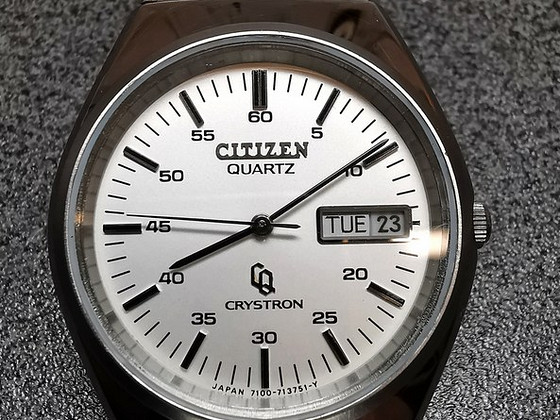 Винтаж Citizen CQ Crystron Quartz JDM Kanji декабрь 1978