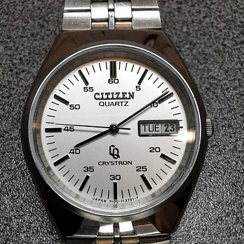 Винтаж Citizen CQ Crystron Quartz JDM Kanji декабрь 1978