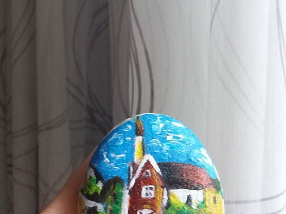 Akrüülmaal kivile "Tallinn"