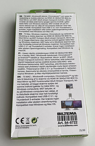 Biltema USB Type C hub with 2 HDMI ports (2 foto / 3)