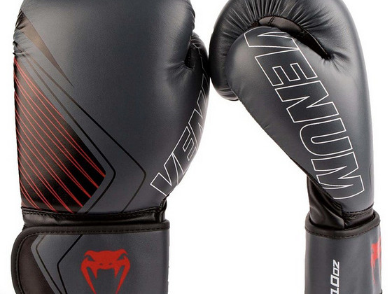Боксерские перчатки Venum contender 2.0 grey red