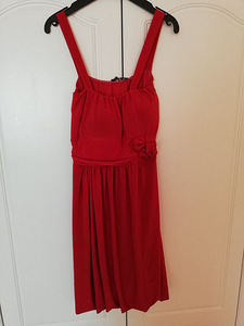 Pidulik punane kleit S/ (XS-S) 34/36 (1 foto / 8)