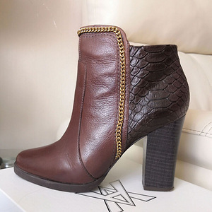 Nahast poolsaaapd kontsaga / Leather boots Nr 37 (3 foto / 4)