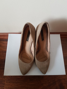 Обувь Zara, бежевый цвет, искусственная кожа, размер 38 (2 фото из 3)