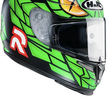 Мотоциклетный шлем HJC RPHA Green Mamba