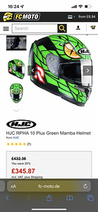 Mootoratta kiiver HJC RPHA Green Mamba (3 foto / 4)