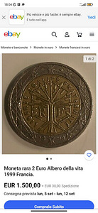 France rare 2€ coin 1999year (1 foto / 2)