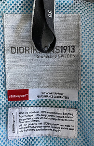 Didriksons k/s jope, s 38 (3 foto / 3)