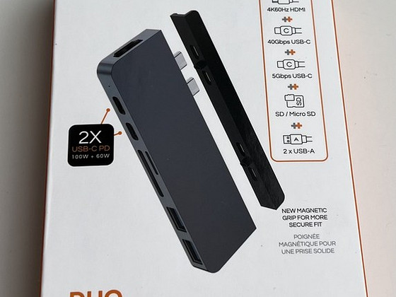 HYPERDRIVE DUO 7-in-2 USB-C Hub , Space Gray