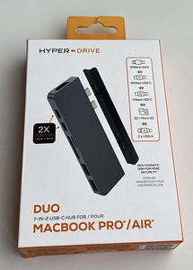 HYPERDRIVE DUO 7-in-2 USB-C Hub , Space Gray (1 foto / 3)