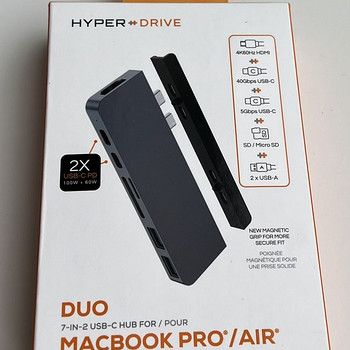 HYPERDRIVE DUO 7-in-2 USB-C Hub , Space Gray