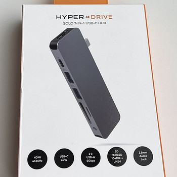 HYPERDRIVE SOLO 7-in-1 USB-C Hub , Space Gray