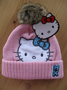 Uus Hello Kitty talvemüts, 104/110/116 (1 foto / 2)