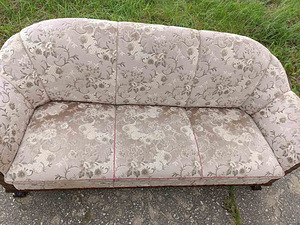 Chippendale stilis diivan + kaks tugitoolid. (4 foto / 5)