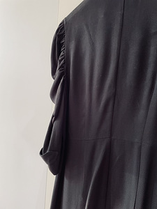 H&M Studio naiste must puff-sleeved midi kleit, s.42 (4 foto / 10)