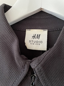 H&M Studio naiste must puff-sleeved midi kleit, s.42 (5 foto / 10)