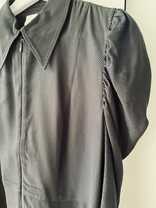 H&M Studio naiste must puff-sleeved midi kleit, s.42 (6 foto / 10)