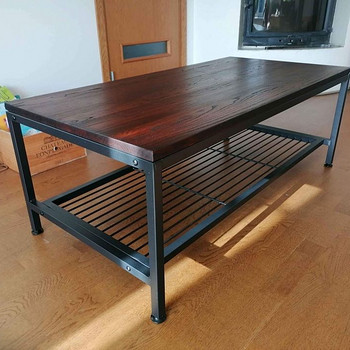 Diivanilaud UUS täispuit ja teras, plaat 60x120, kõrgus 45cm