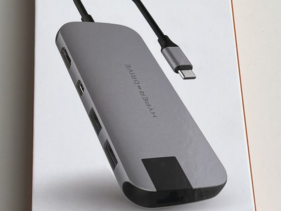 HYPERDRIVE SLIM 8-in-1 USB-C Hub , Space Gray