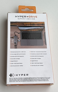 HYPERDRIVE SLIM 8-in-1 USB-C Hub , Space Gray (2 foto / 4)