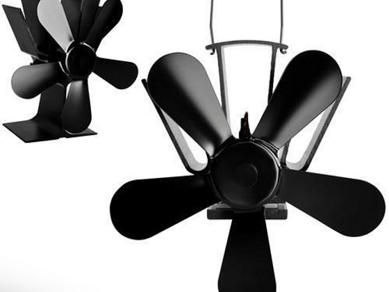 Kaminer 5 lāpstiņu kamīna ventilators (P9596)