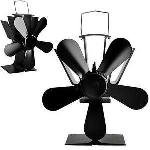 Kaminer 5 lāpstiņu kamīna ventilators (P9596) (1 foto no 7)