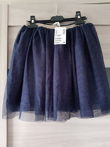 UUS!H&M темно-синяя юбка из тюля (1 фото из 1)