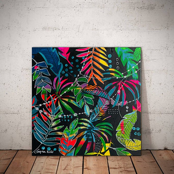 "Из джунглей", kартина акрилом, 50x50, One-of-a-Kind