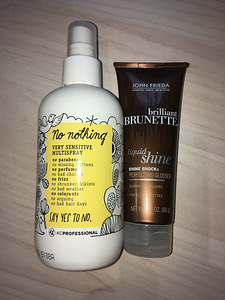 No Nothing multispray; John Frieda brilliant brunette palsam (1 foto / 3)
