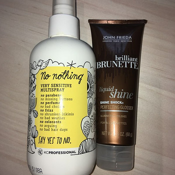 No Nothing multispray; John Frieda brilliant brunette palsam