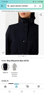 Uus G Star Raw villane mantel, suurusS (4 foto / 7)