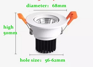 6 x LED kohtvalgusti 7W külm valge (2 foto / 4)