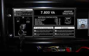 TechnoWare 5.5KW - Uus ja võimas el.generaator 7.8 KVA Bens. (5 foto / 10)
