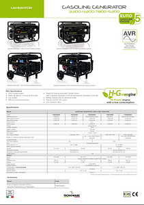 TechnoWare 5.5KW - Uus ja võimas el.generaator 7.8 KVA Bens. (3 foto / 10)
