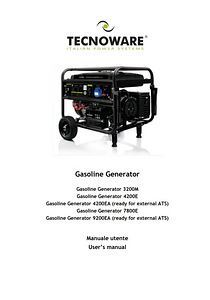TechnoWare 5.5KW - Uus ja võimas el.generaator 7.8 KVA Bens. (1 foto / 10)