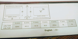 TOSHIBA teler seina liigutatava kronsteiniga (Inglismaa) (4 foto / 5)