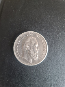 5 mark Karl Friedrich von Württemberg 1876 (1 foto / 2)