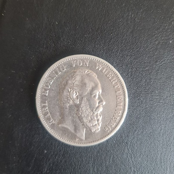 5 mark Karl Friedrich von Württemberg 1876